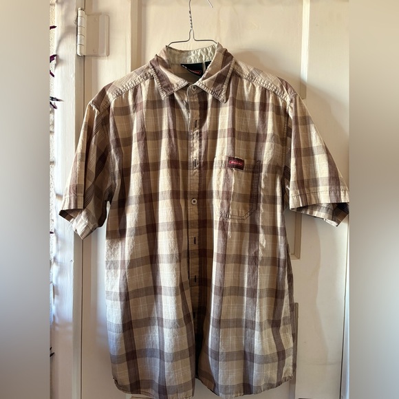 Dickies Men's Brown Plaid Shirt - Picture 1 of 4